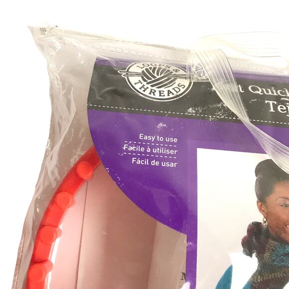 Loops & Threads Knit Quick 9.5" Round Knitting Loom Kit Hat Maker Set - Picture 7 of 16